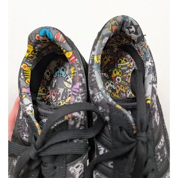 Onitsuka Tiger x Tokidoki Mens 9 Black Ultimate 81 D53AQ-9090 Cartoon Print - Picture 8 of 12